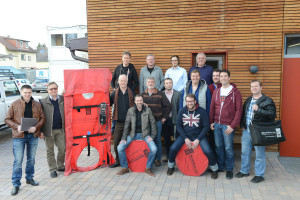 Die Teilnehmer der GIH-Ausbildung zum Blower-Door-Spezialisten in Schwetzingen. 